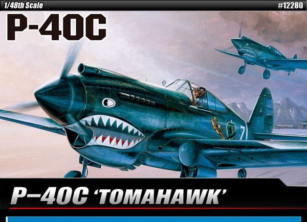 Curtiss P-40C Tamahawk in 1:48 / 12280 Curtiss P-40C Tamahawk in 1:48 / 12280