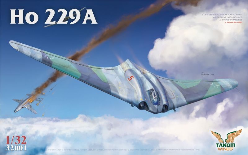 Horten Ho 229A in 1:32 / TAK32001 Horten Ho 229A in 1:32 / TAK32001