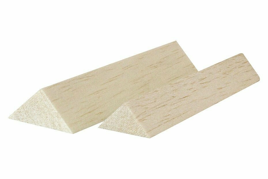 Balsa-Dreikantleiste 10 x 10 mm - 1 m Balsa-Dreikantleiste 10 x 10 mm - 1 m