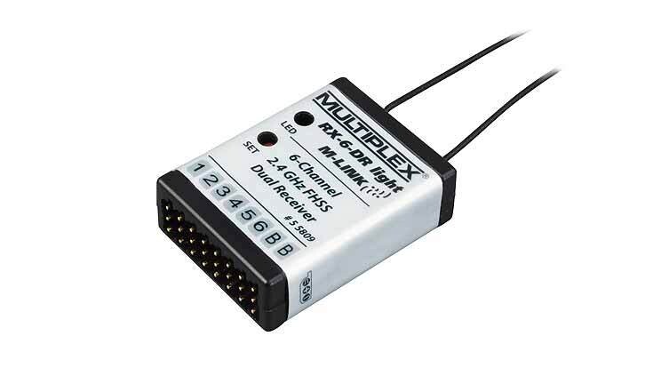 Multiplex Empfänger RX-6-DR light M-LINK 2,4 GHz Multiplex Empfänger RX-6-DR light M-LINK 2,4 GHz