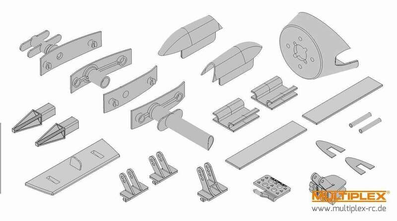 Kunststoffteilesatz komplett EasyGlider 4