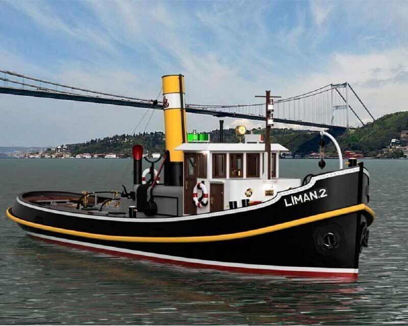 Liman 2 Historischer Schlepper 1:20 Holzbausatz Liman 2 Historischer Schlepper 1:20 Holzbausatz