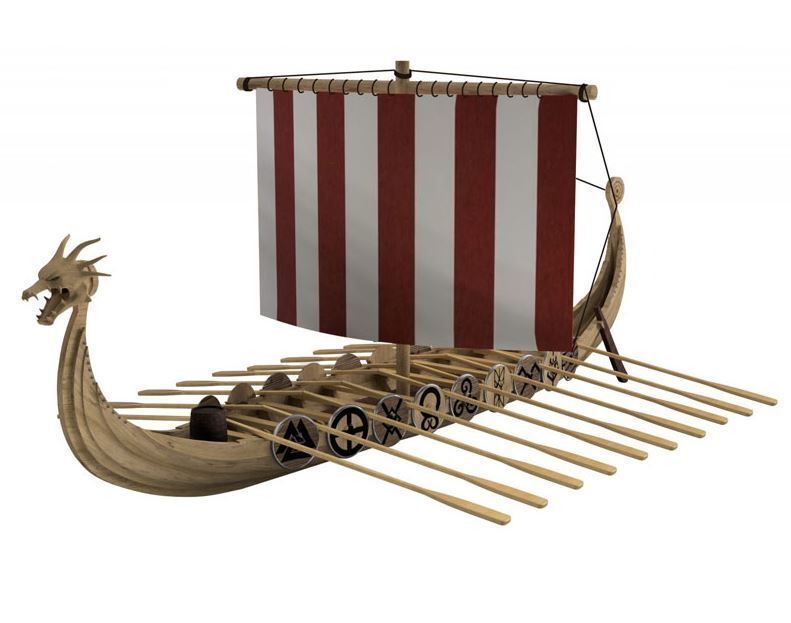 Wikingerschiff 1:87 von Krick/Türkmodel Wikingerschiff 1:87 von Krick/Türkmodel