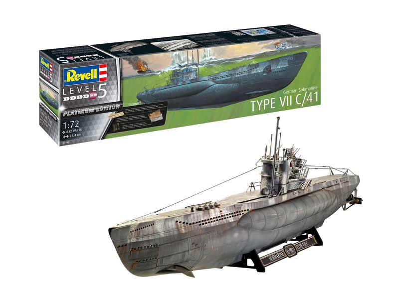 German Submarine Type VII C/41) German Submarine Type VII C/41) "Platinum Edition" / 1:72