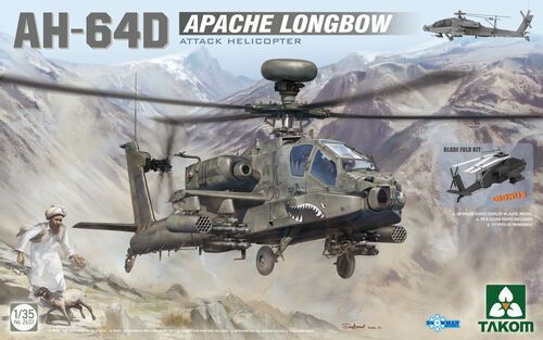 AH-64D Apache Longbow Attack Helicopter in 1:35 TAK2601 AH-64D Apache Longbow Attack Helicopter in 1:35 TAK2601