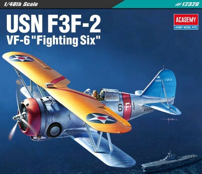USN F3F-2 Vf-6 Fighting Six in 1:48 / 12326
