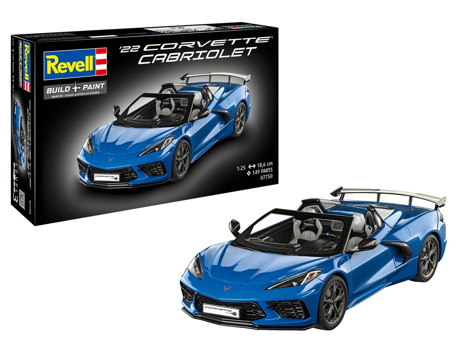 Corvette C8 Cabriolet Maßstab 1:25 Corvette C8 Cabriolet Maßstab 1:25