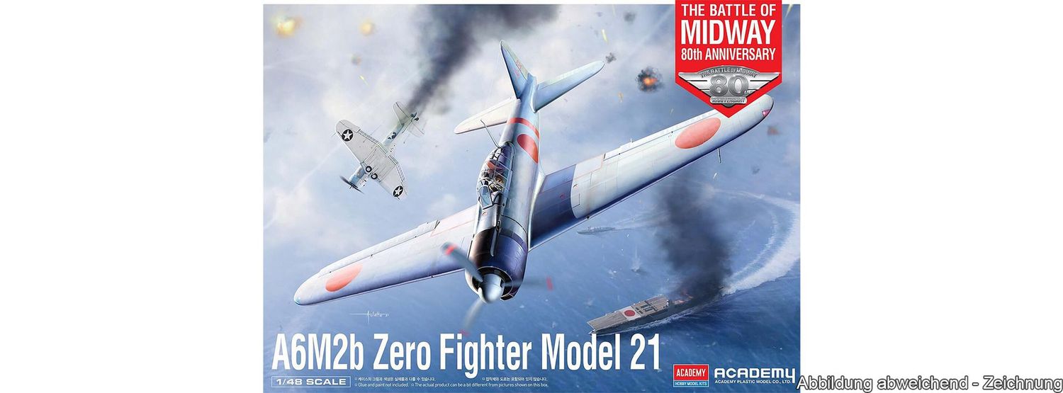 A6M1b Zero Fighter Model 21 in 1:48 / 12352 A6M1b Zero Fighter Model 21 in 1:48 / 12352