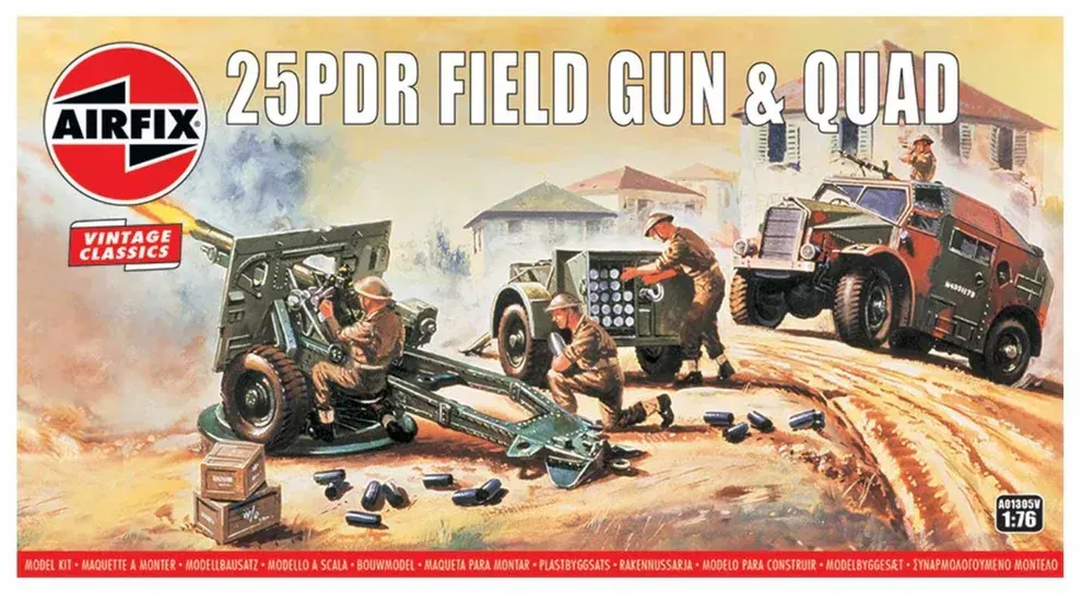 25pdr Field Gun & Quad in 1:76 / A01305V 25pdr Field Gun & Quad in 1:76 / A01305V