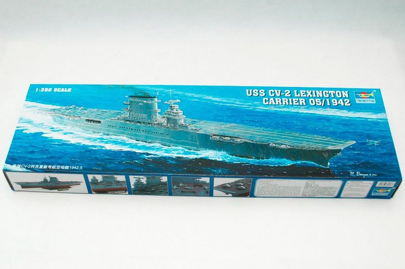 USS Lexington CV 2 Flugzeugträger von Trumpeter in 1:350 / 05608 USS Lexington CV 2 Flugzeugträger von Trumpeter in 1:350 / 05608