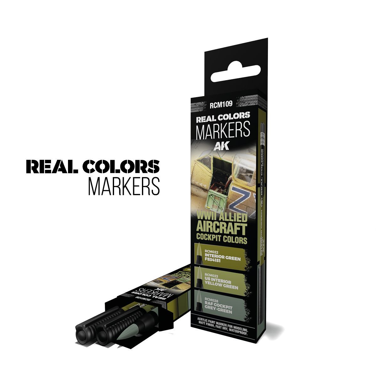 AK Interactive Set 3 Real Colors Markers AK Interactive Set 3 Real Colors Markers "Cockpit Colors" 3 Farben RCM109