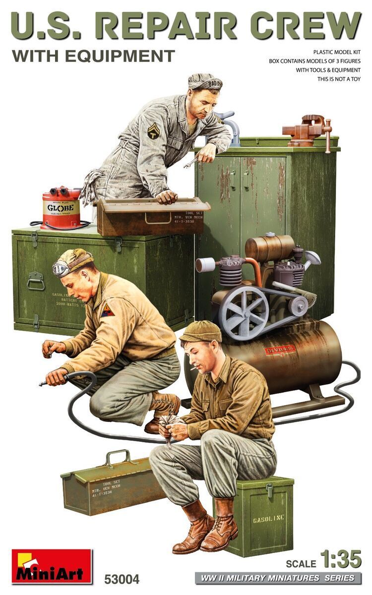 U.S. Repair Equipment mit Figuren in 1:35 / 53004