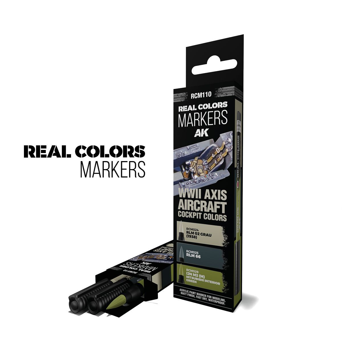 AK Interactive Set 3 Real Colors Markers AK Interactive Set 3 Real Colors Markers "Cockpit Colors" 3 Farben RCM109