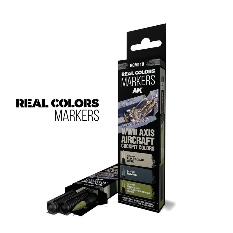 AK Interactive Set 3 Real Colors Markers AK Interactive Set 3 Real Colors Markers "Cockpit Colors" 3 Farben RCM109