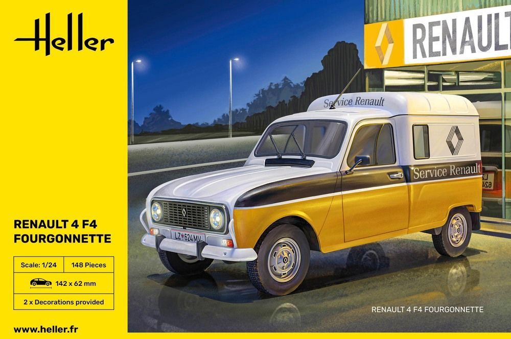 Renault R4 F4 Fourgonette in 1:24 / 82700 Renault R4 F4 Fourgonette in 1:24 / 82700