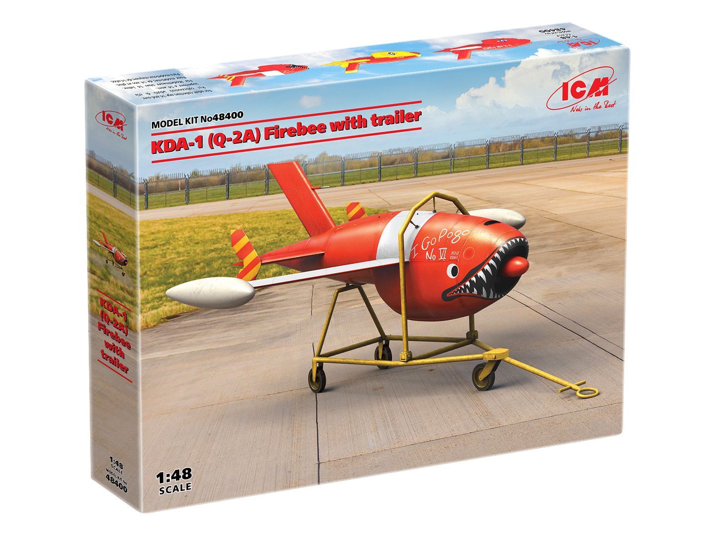 Q.-2A (KDA-1) Firebee with Trailer 1:48 / 48400 Q.-2A (KDA-1) Firebee with Trailer 1:48 / 48400