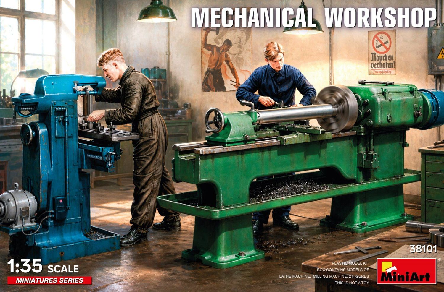 Werkstatt mit Maschinen in 1:35 / 38101 Werkstatt mit Maschinen in 1:35 / 38101