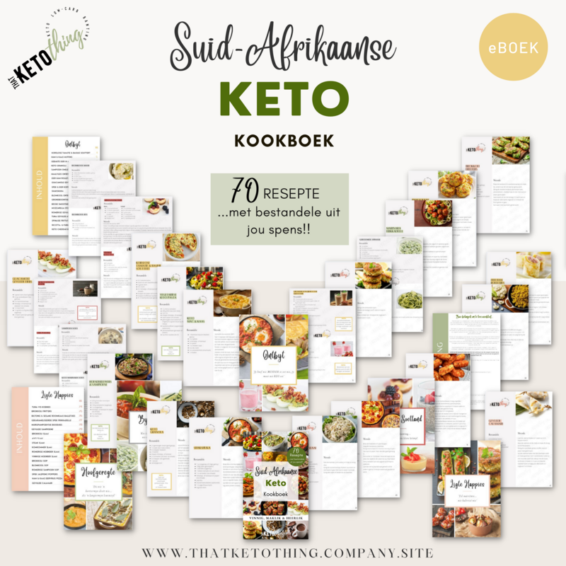 Suid Afrikaanse KETO Kookboek - 70 Resepte (Digitale eboek)