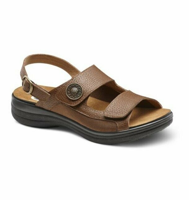 Dr Comfort Womens' Lana Sandal - Brown