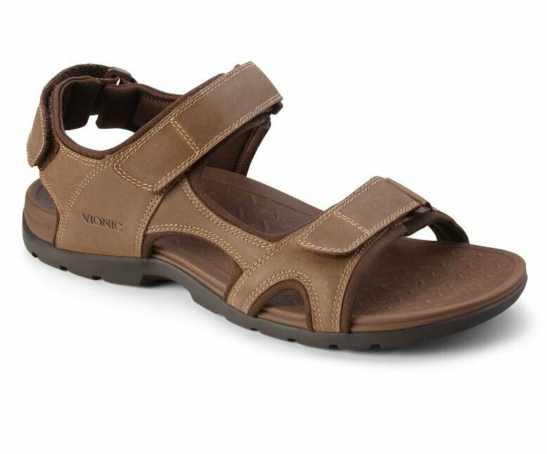 Vionic Mens Gerrit Sandals - Brown