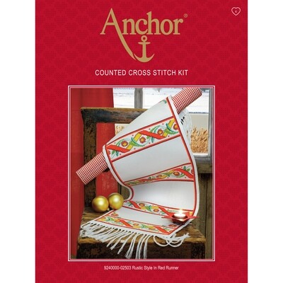 Anchor Essentials Cross Stitch - Rustic Style Runner Anchor Essentials Cross Stitch - Rustic Style Runner