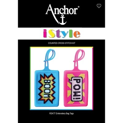 Anchor iStyle - Cross Stitch Bag Tags Anchor iStyle - Cross Stitch Bag Tags