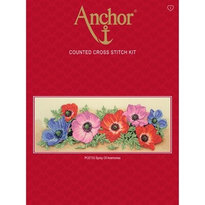 Anchor Starter Cross Stitch Kit - Punch Card Flower Anchor Starter Cross Stitch Kit - Punch Card Flower