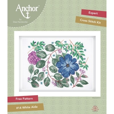 Anchor by Dee Hardwicke - Clematis Cross Stitch Kit Anchor by Dee Hardwicke - Clematis Cross Stitch Kit