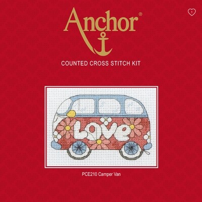 Anchor Essentials Cross Stitch Kit - Camper Van Anchor Essentials Cross Stitch Kit - Camper Van