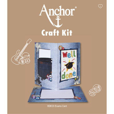 Anchor Craft Kit - Well Done Exams Card Anchor Craft Kit - Well Done Exams Card