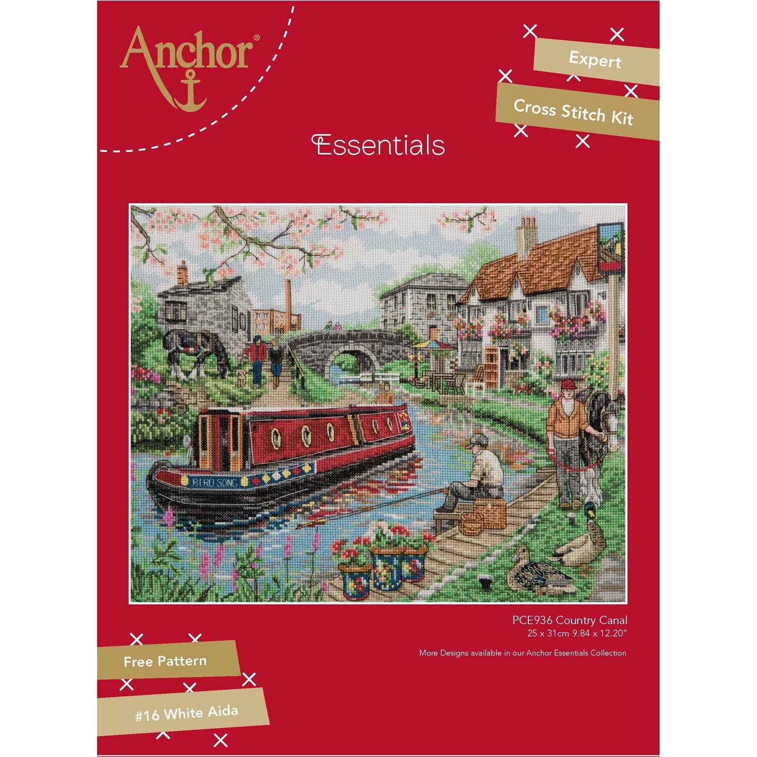 Anchor Essentials Cross Stitch Kit - Country Canal
