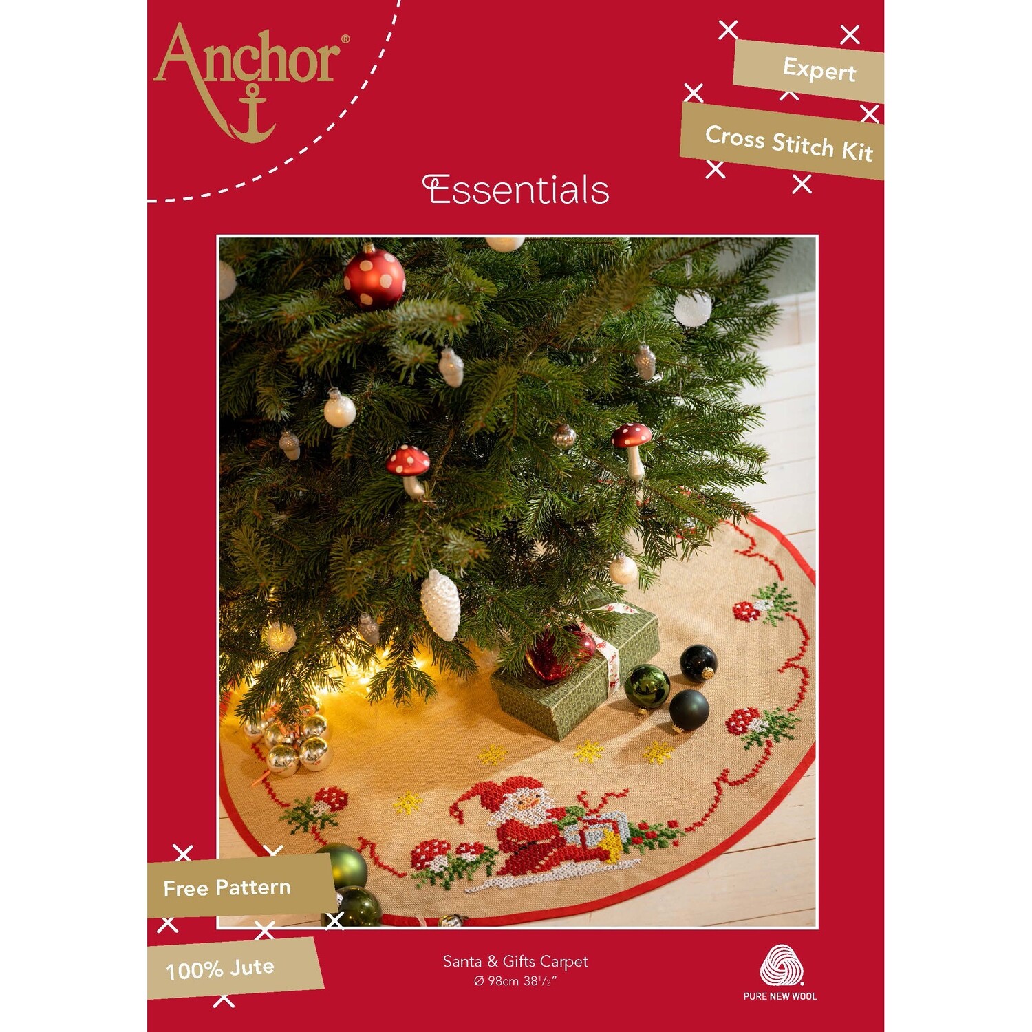 Anchor Essentials Freestyle Kit - Santa and Gifts Christmas Tree Carpet