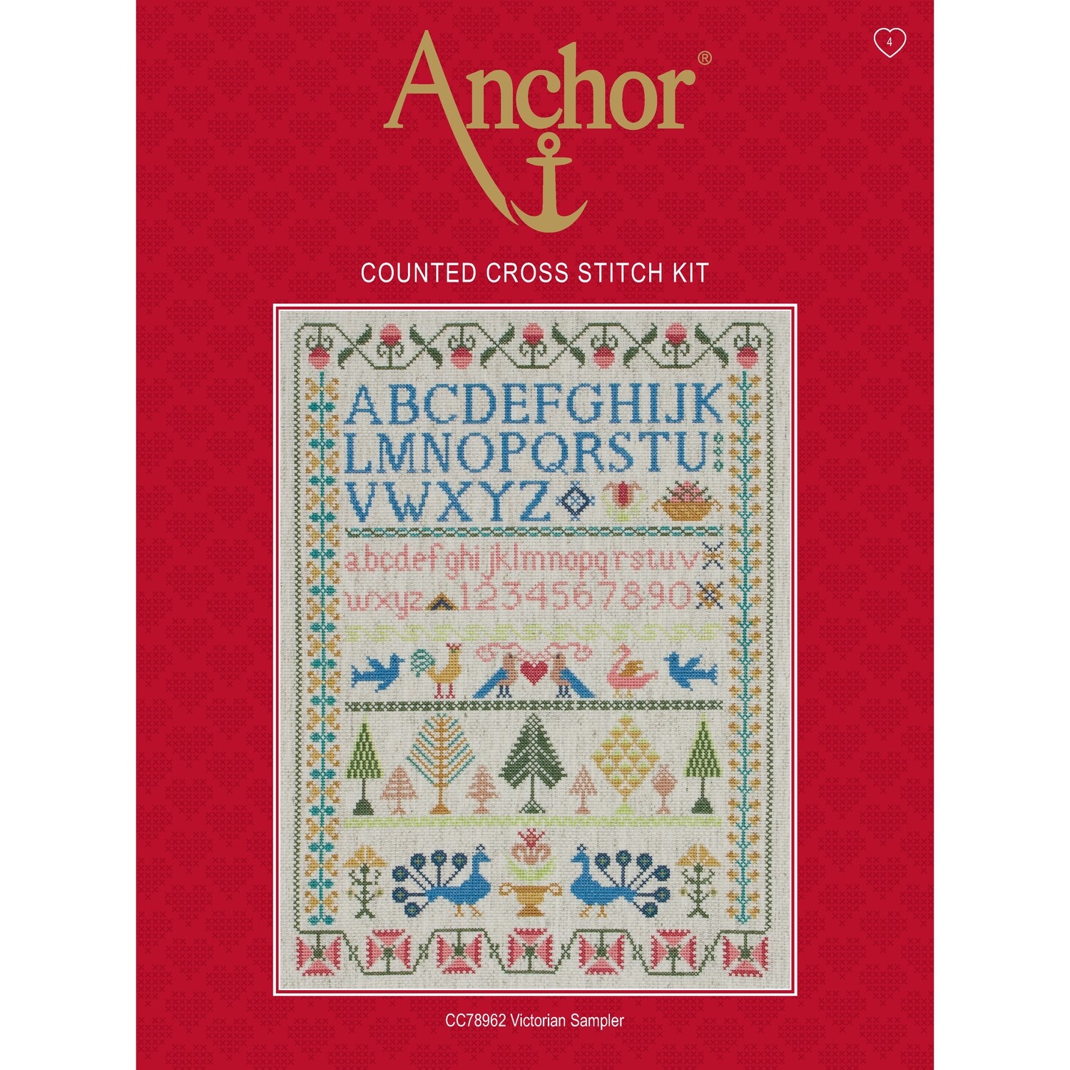Anchor Essentials Cross Stitch Kit - Victorian Sampler