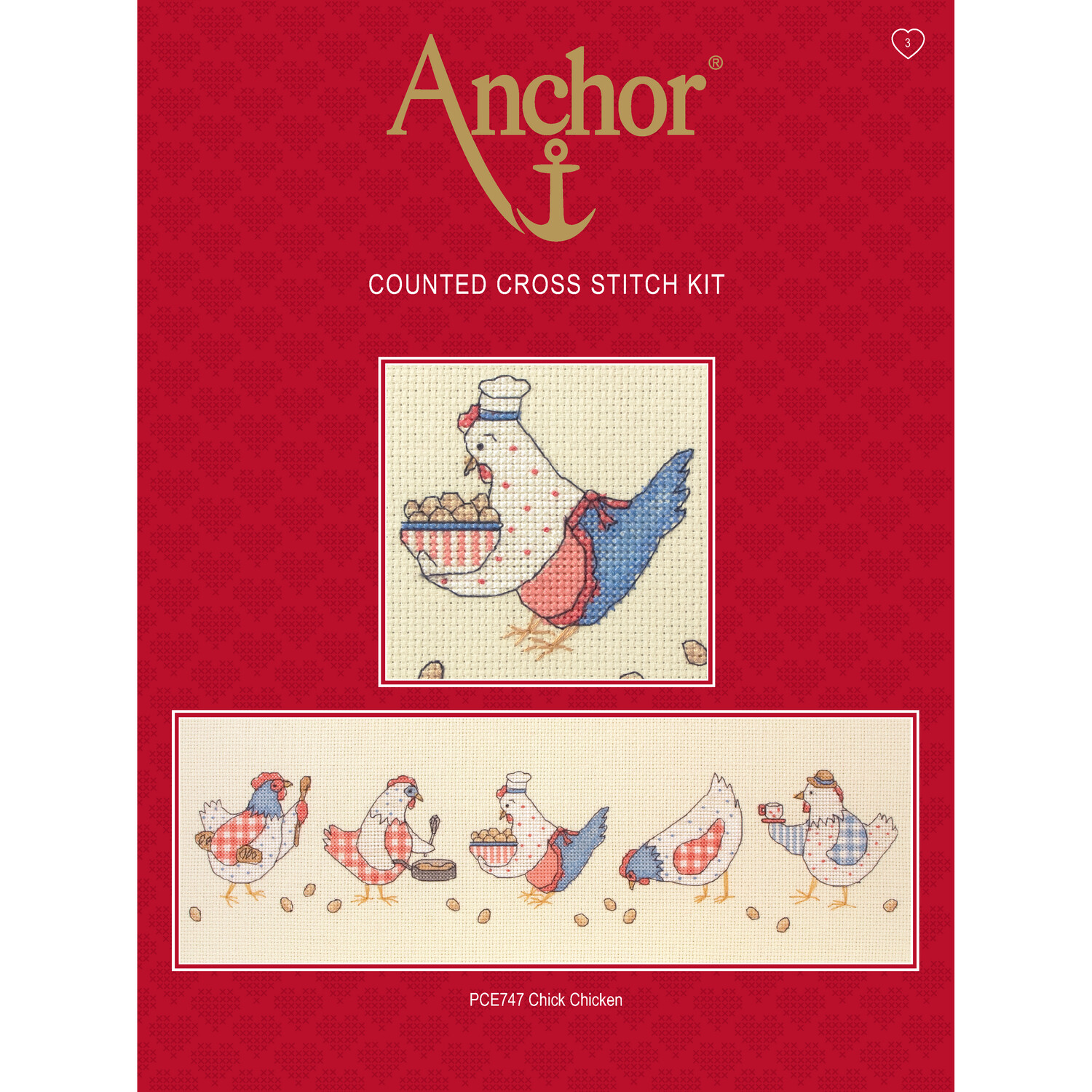 Anchor Essentials Cross Stitch Kit - Chick Chicken