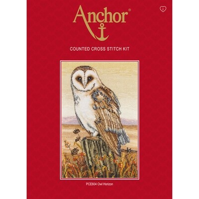 Anchor Essentials Cross Stitch Kit - Owl Horizon