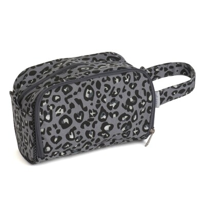 Crochet Hook Bag with Storage - Leopard