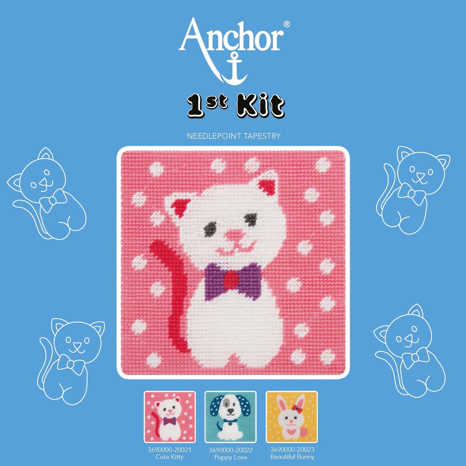 Anchor 1st Kit - Cute Kitty Tapestry