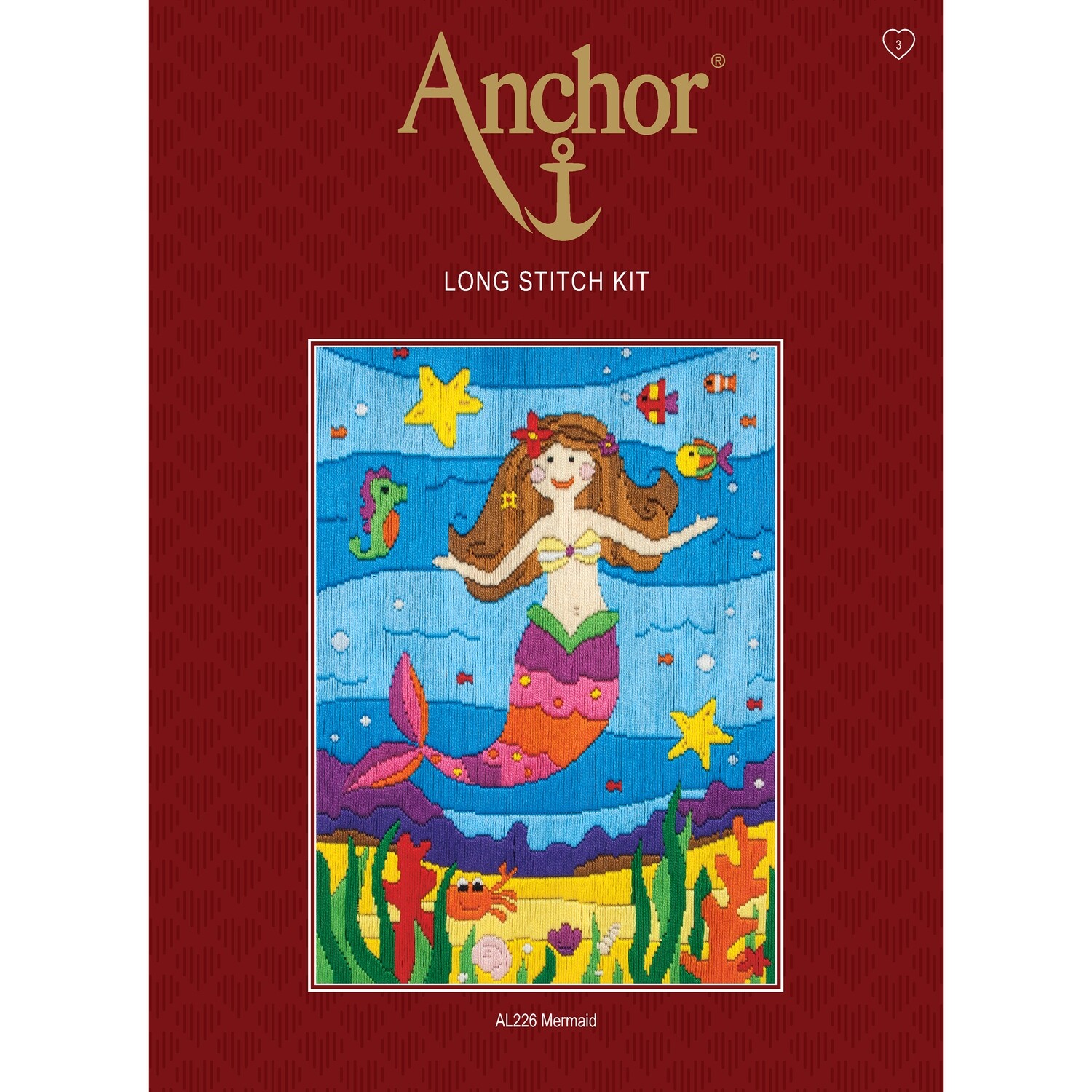 Anchor Starter Long Stitch Kit - Mermaid