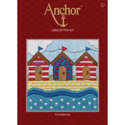 Anchor Starter Long Stitch Kit - Beach Huts