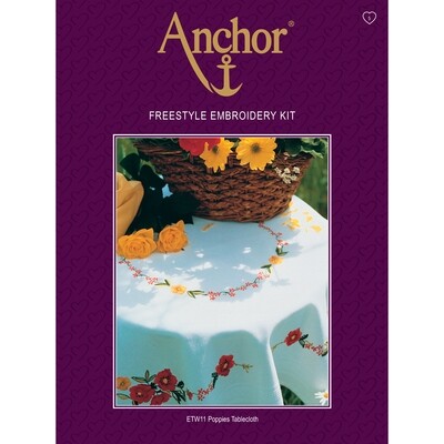 Anchor Essentials Freestyle Kit - Poppies Tablecloth Anchor Essentials Freestyle Kit - Poppies Tablecloth