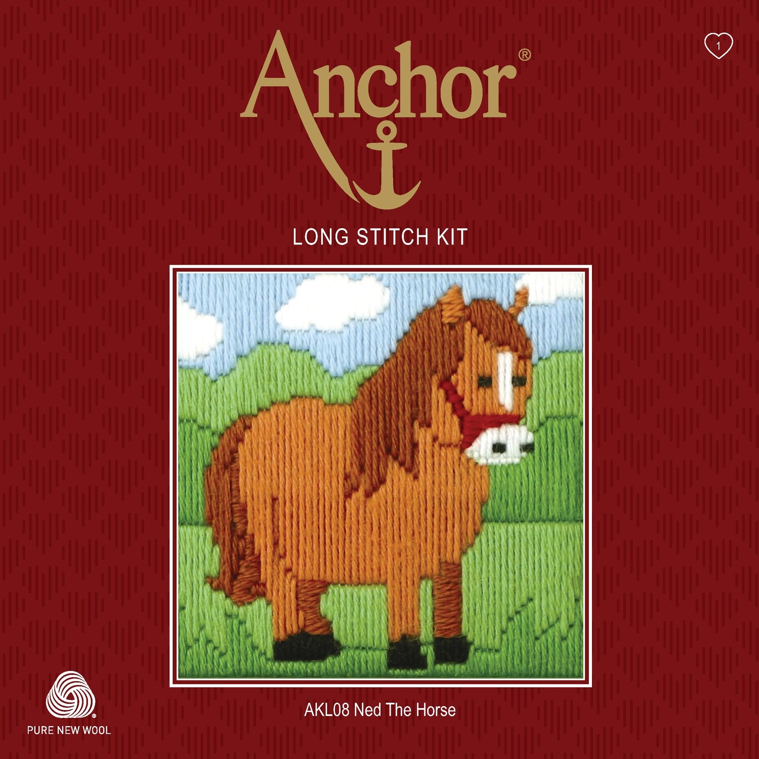 Anchor Starter Long Stitch Kit - Ned The Horse