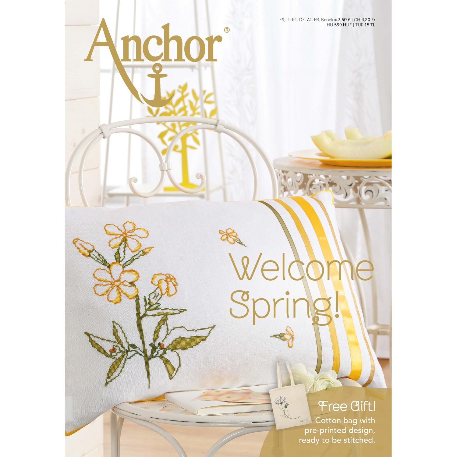 Revista Welcome Spring (Free Tote Back to Embroider)