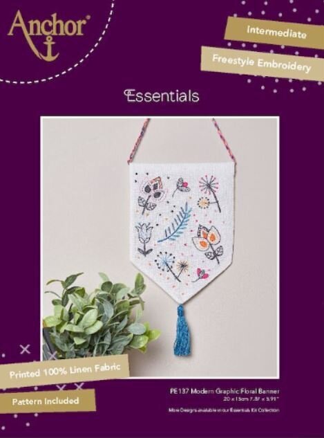Kit Anchor Essential - Estandarte Floral Gráfico Moderno