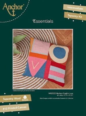 Kit Anchor Essential - Gráfico moderno em almofada LOVE