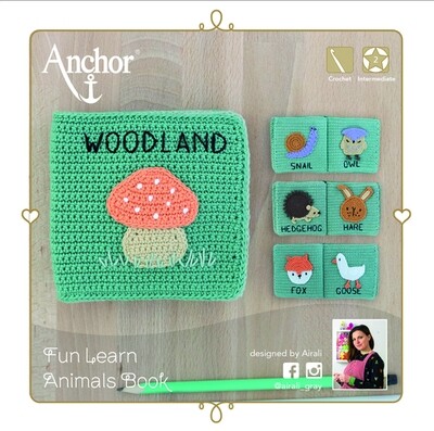 Kit Anchor de Crochet - Livro dos Animais