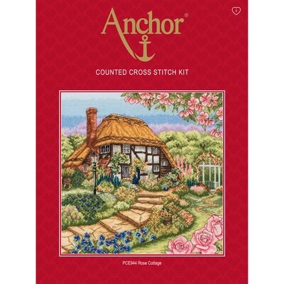 Anchor Essentials Cross Stitch Kit - Rose Cottage