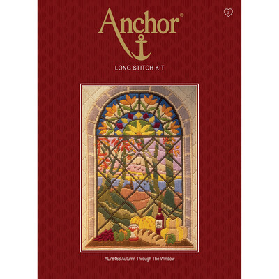 Anchor Starter Long Stitch Kit - Autumn through the Window