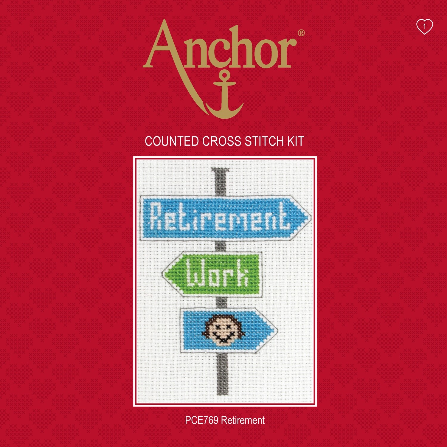 Anchor Essentials Cross Stitch Kit - Retirement
