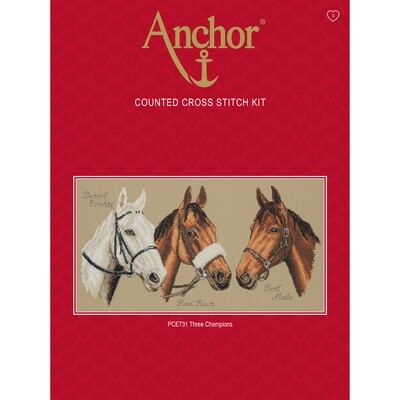 Anchor Essentials Cross Stitch Kit - Three Champions