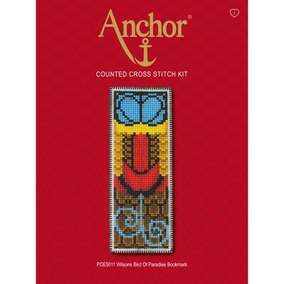 Anchor Essentials Cross Stitch Kit - Bird of Paradise Bookmark